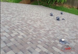 Newly Installed Roofing Shingles