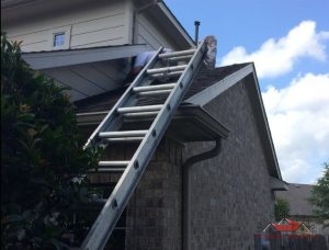 Roofer Completing Roof Repair